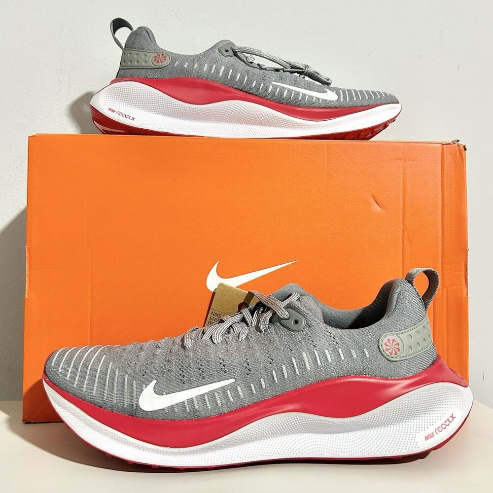Nike ReactX Infinity Run 4 TB “Grey University Red” Men’s Size 11 Running Shoes